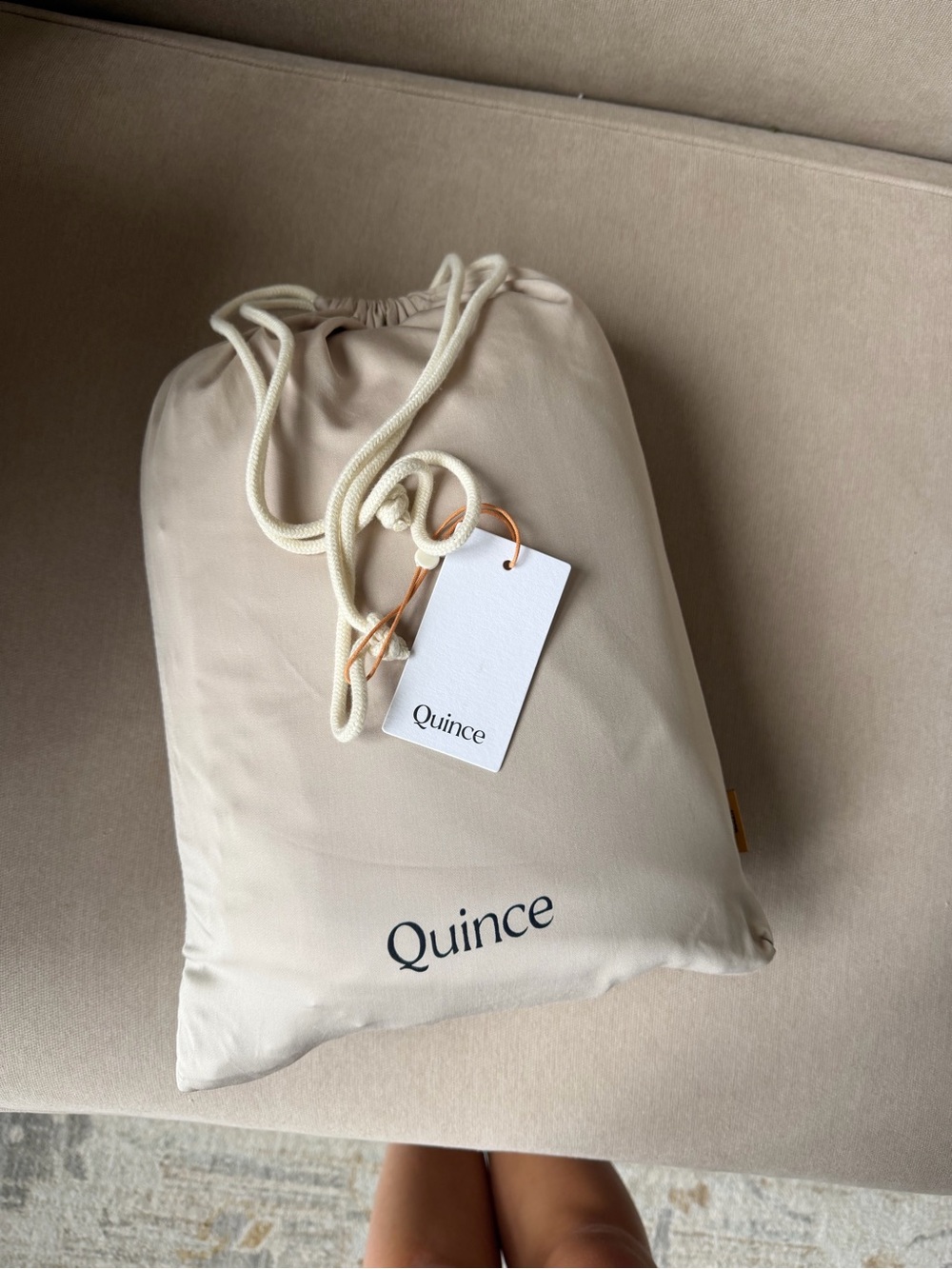 Quince Bamboo Sheet Set - Sand - Picture 3 of 3